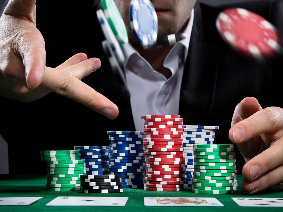 person throwing chips